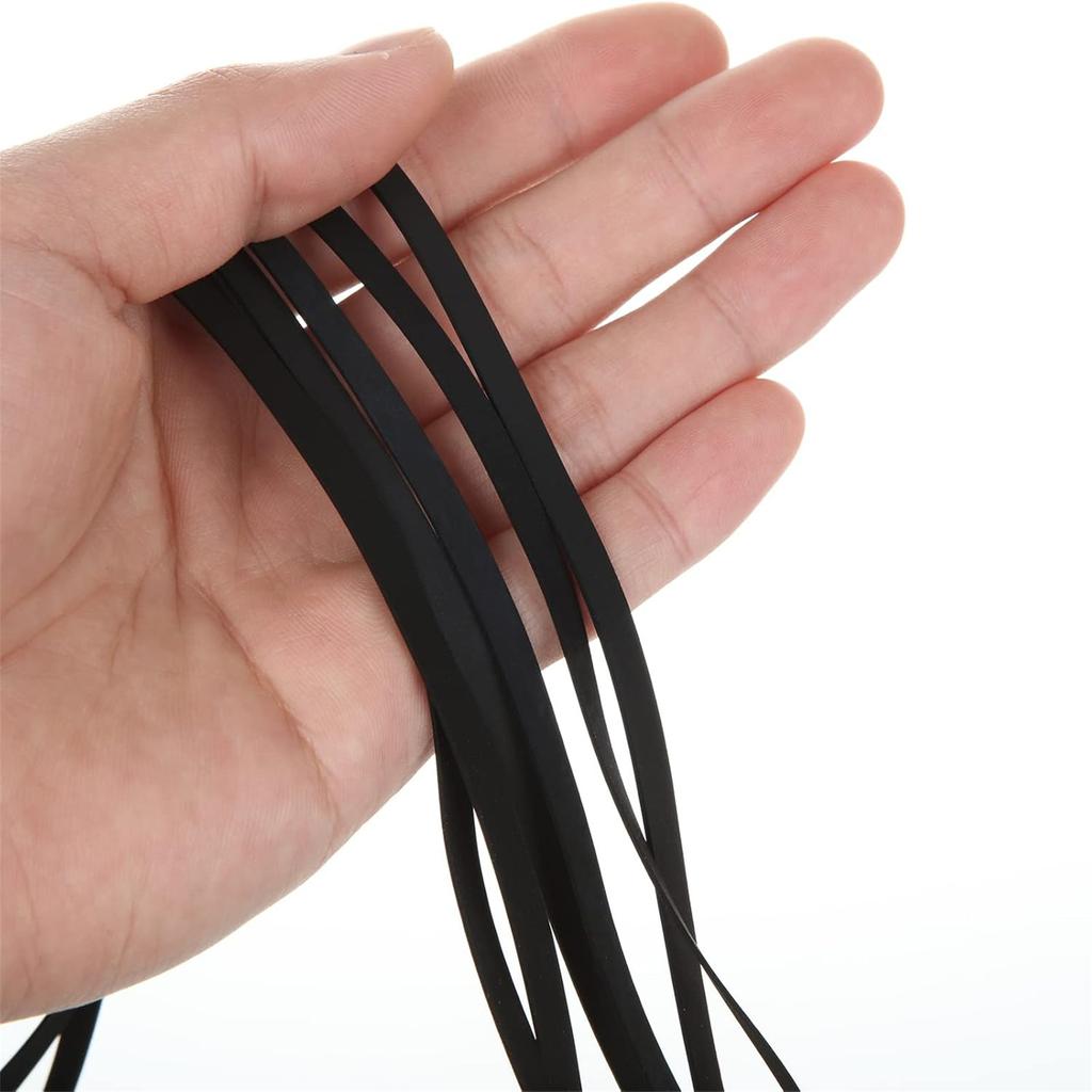 10Pcs/set Turntable Belt Different Specifications Rubber Belt Replace Turntable Phono/Tape Drive Belt 190-471mm