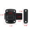 Rotate Bolt Door Lock Latch Black Gate Latches Portable Zinc Alloy Latch  Worker