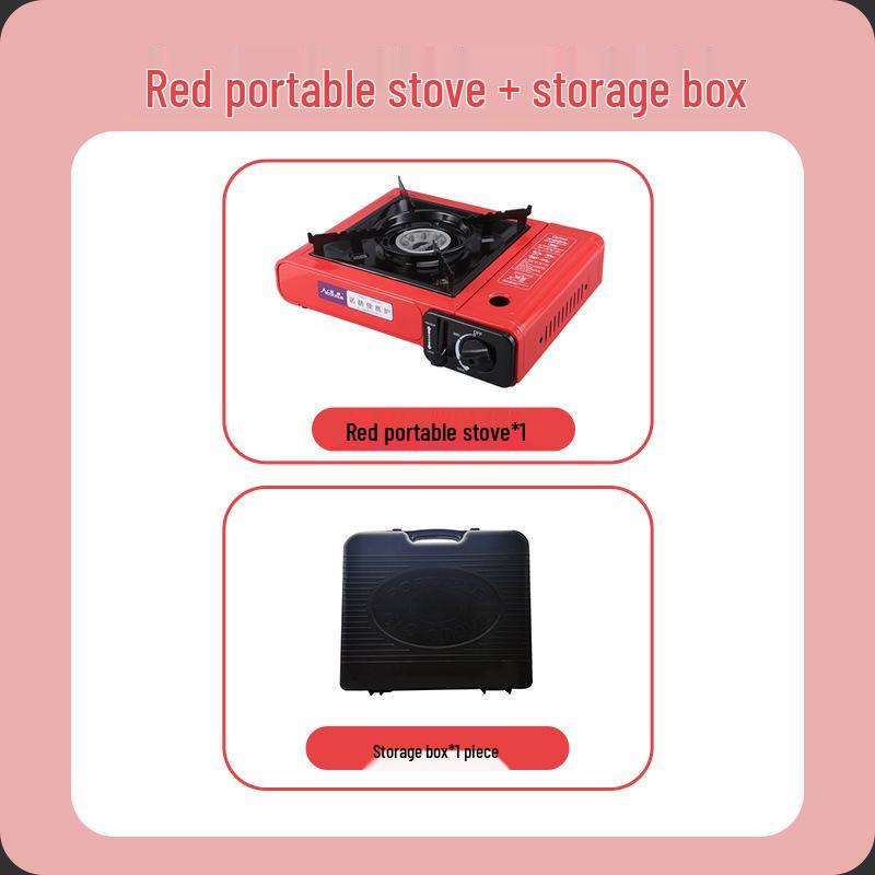 Portable Outdoor Windproof Butane Gas Camping Stove with Hot Pot Feature