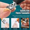 Wide Jaw Opening Anti-Splash Slanted Nail Clipper,No Splash Nail Trimmer For Men,Slanted Nail Clippers,2Pcs Ingrown Nail