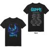Sum 41 Blue Demon T-Shirt Schwarz Neu