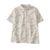 New Summer Style Yuanbao Collar Loose Printed Women's Lapel Shirt