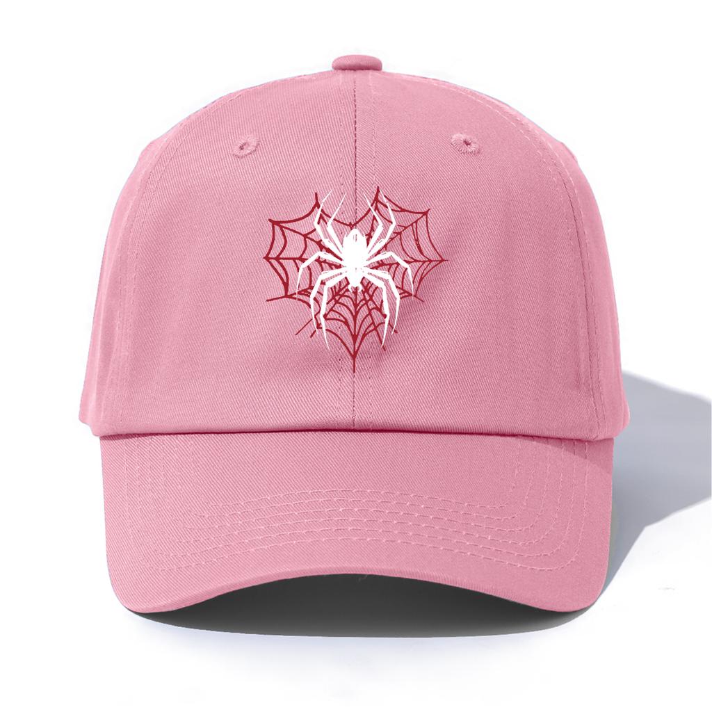 Pc Spider Print Baseball Cap for AdultsMinimalist Retro Style Casual Soft Adjustable Dad HatPerfect As Gift