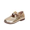 Fashion Girl Leather Shoes Spring New Child Shoe Simple Kids Casual Shoes Soft Soled Girls Shoe Anti Slip Kids Performance Shoe