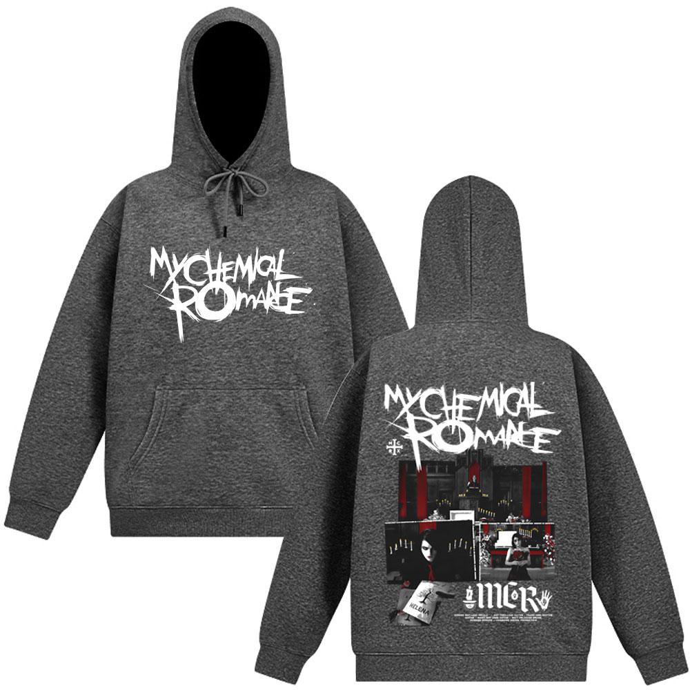 My Chemical Romance Harajuku Hoodie The Black Parade Punk Band Emo Pullover Long-sleeved Gothic Punk Hip-hop Sweatshirt Unisex