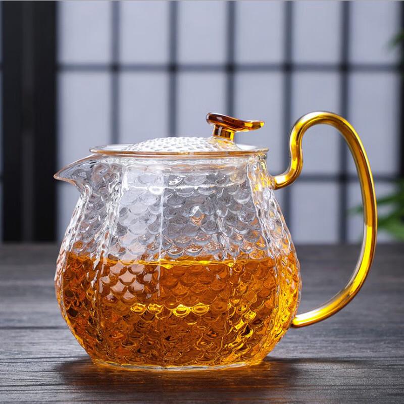 Tao Zhide Heat-Resistant Glass Dragon Scale Teapot Set