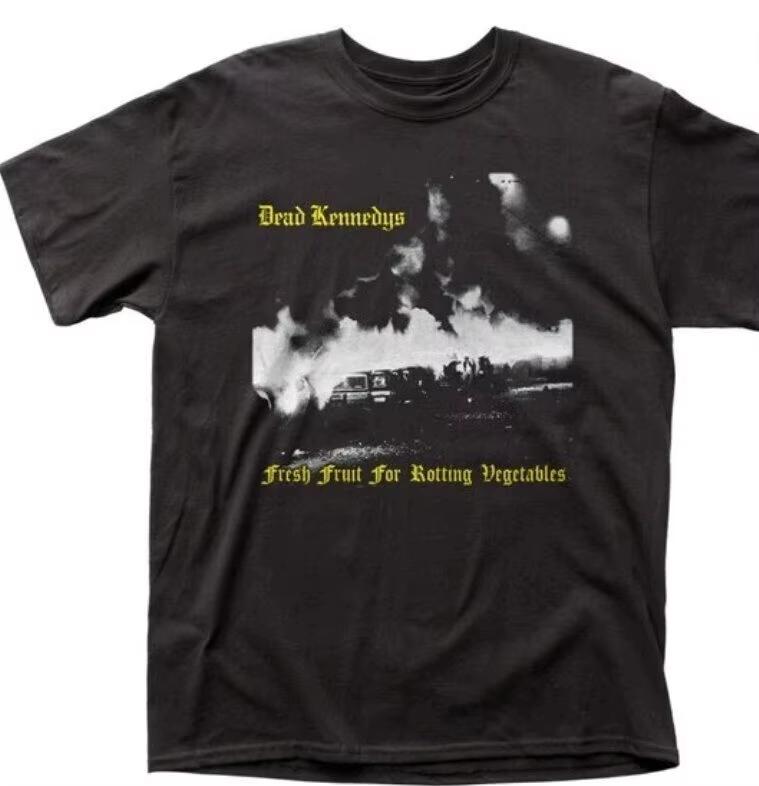 Dead Kennedys Fresh Fruit Unisex Black TShirt AllSeason Streetwear Shirt Unisexs Women t shirts oversized t shirt S