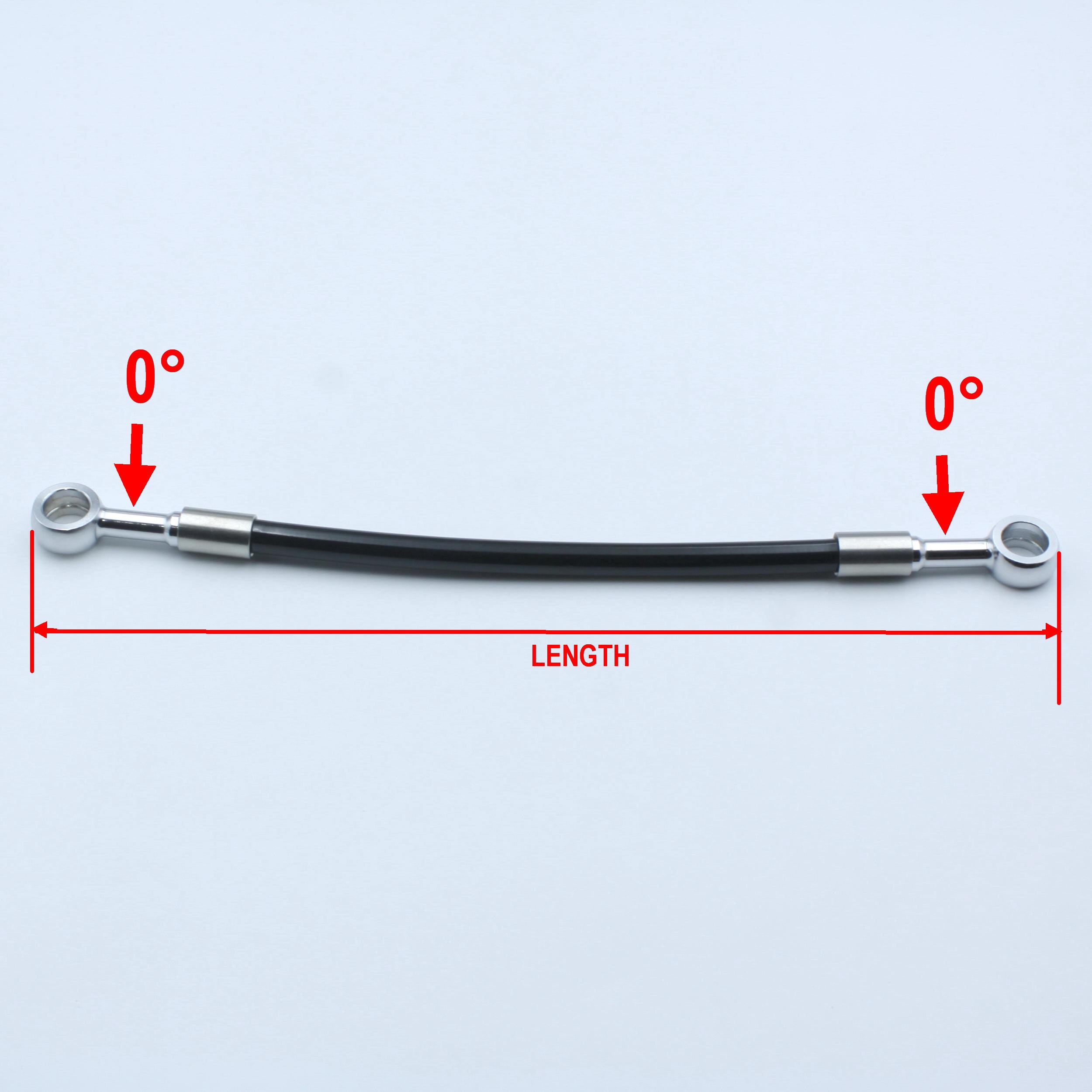 

AN3 Stainless Braided PTFE Brake Hose Flexible Fuel Hose Freno Tubi With 10mm Banjos for Motorcycle Racing ATV UTV Clear Hose
