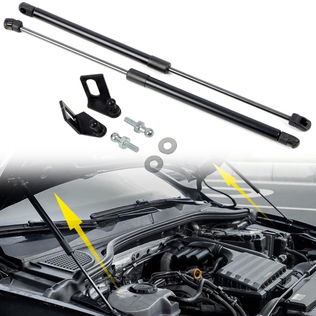 Für VW Volkswagen Golf 8 MK8 2020-2025 Edelstahl Frontklappe Motorhaube Gasdruckfedern Hubstütze Dämpfer Gasstoßdämpfer Auto Styling