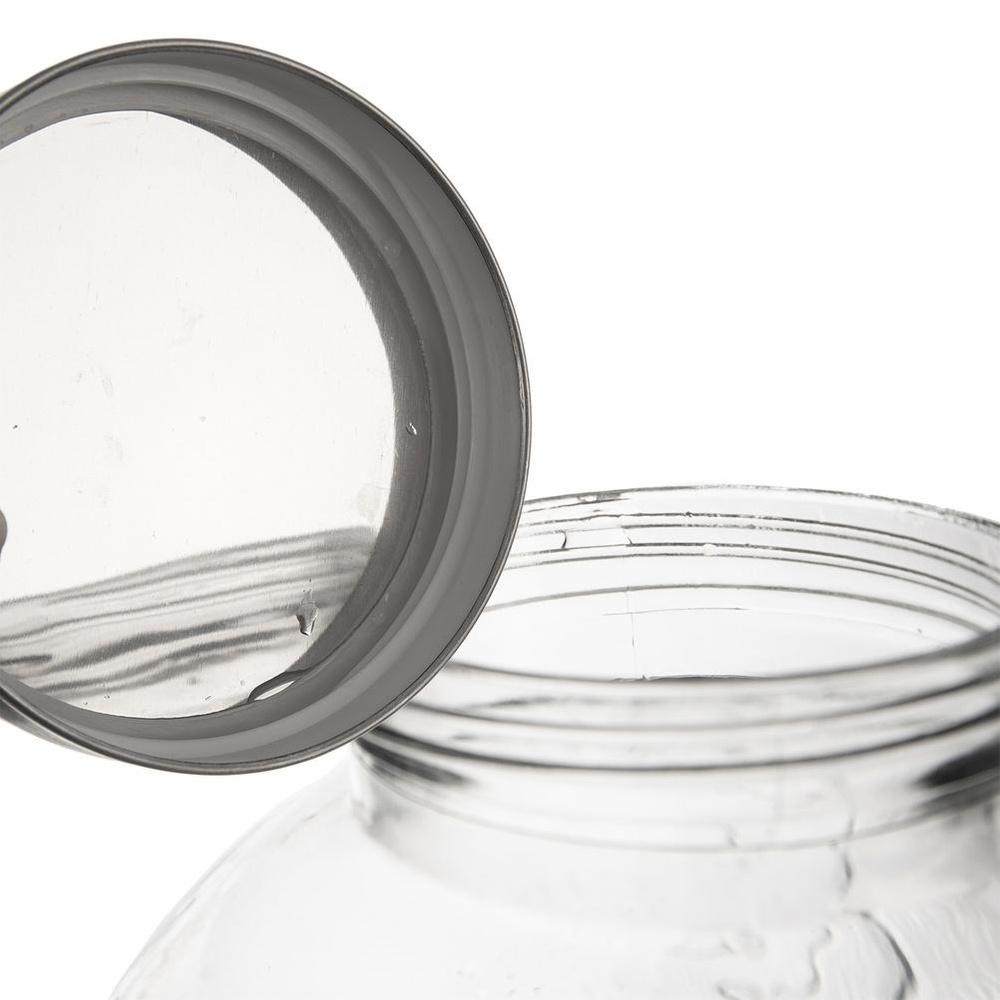 Lemon-Shaped Glass Beverage Dispenser with Tap 5.4L