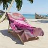 Tropisches Rosa Schildkröten Strandtuch Realistische Meeresschildkröte auf Strand Schaummuster Badetuch, Perfekt für Meeresliebhaber Strandurlaube