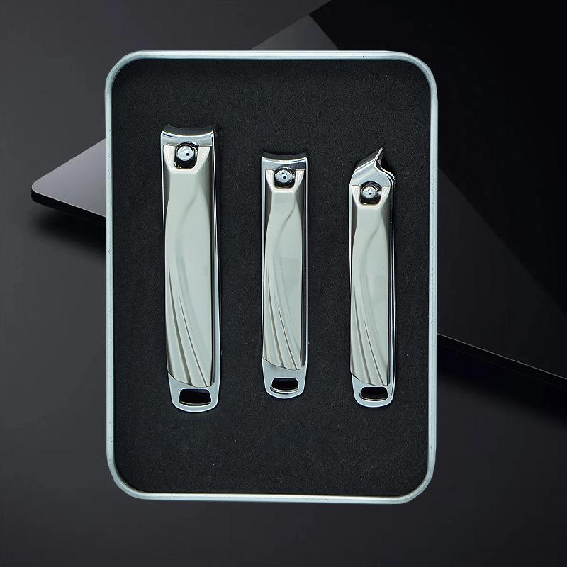 Luxury Stainless Steel Nail Clippers Set for Manicure & Pedicure with Portable Gift Box