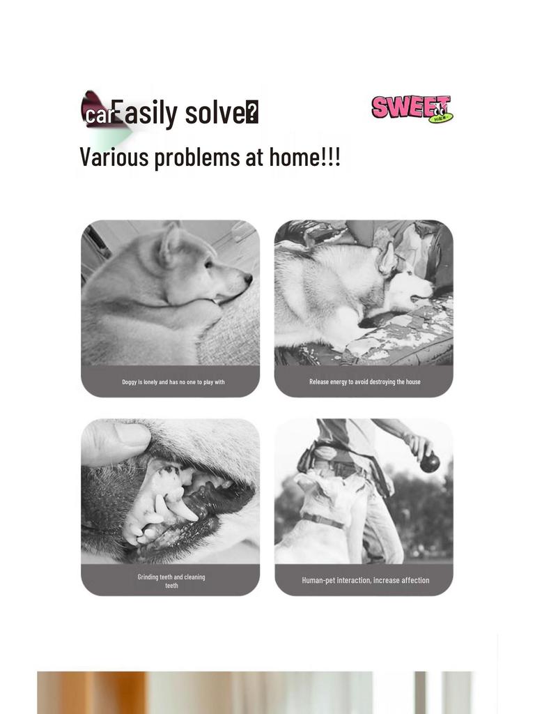 Electric Bouncing Dog Toy Ball - Self-Entertaining, Sounding, Durable, Teeth-Grinding for Puppies and Corgis