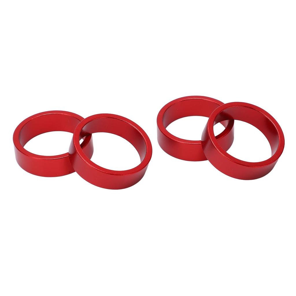 4 Pcs Aluminium Alloy Headset Pad Bike Handlebar Stem Spacers 28.6x10mmCelsius1.13x0.39in for Mountain Bike Road Bike
