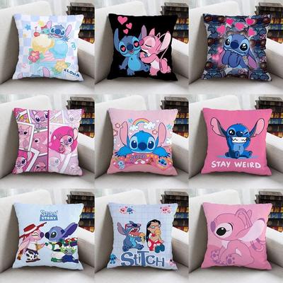 Lilo und Stitch Stitch Kissenbezug Stitch Glücksdrache Kissenbezug Sofakissenbezug Heimzimmerdekoration Kindergeschenk