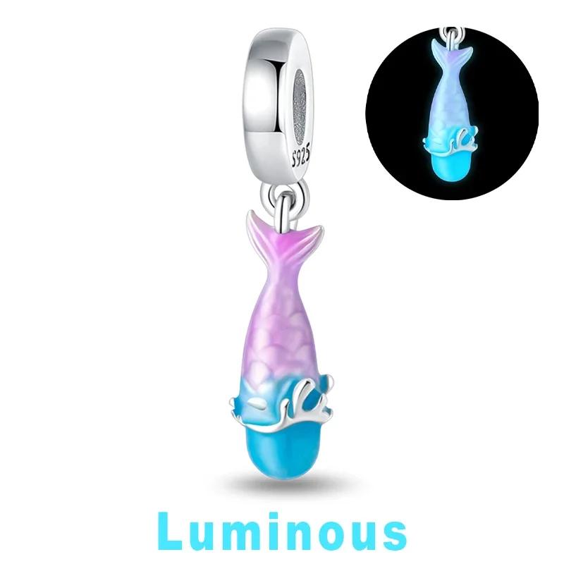 Copper Charm Chameleon Glowworm Light Bulb Firefly Star Moon Pendant Fit Original Bracelet Diy For Jewelry Making