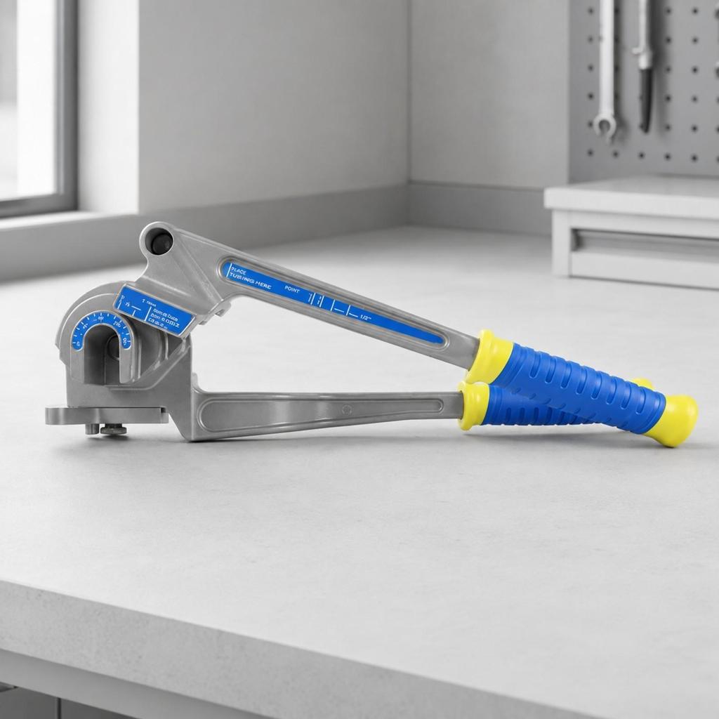 Manual Lever Tube Bender Compact Hand with Forming Grooves Versatile Tool for Plumbers,