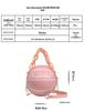 Borsa a tracolla da basket personalizzata alla moda da donna 2025