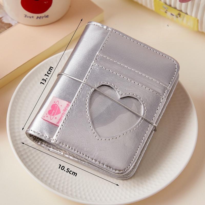 M5 Korean Pink Heart Ring Binder Detachable Portable Travel Journal for KPOP Idol Cute Small Album with Strap Diary Scrapbook