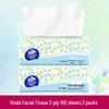 Mouchoirs Faciaux Vinda 3 Plis - 8 Paquets, 100 Essuie-tout Chacun, Abordables pour un Usage Domestique