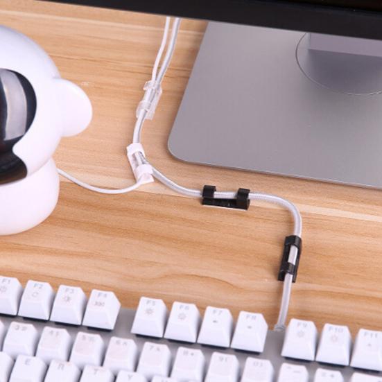 20 ks Klip na kabel Bezpečný Odolný proti opotřebení Odolný proti poškrábání Odolný vůči vysokým teplotám Spona na drát pro kancelář