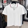 Pierre Cardin Men's Summer Mulberry Silk Blend Polo T-Shirt