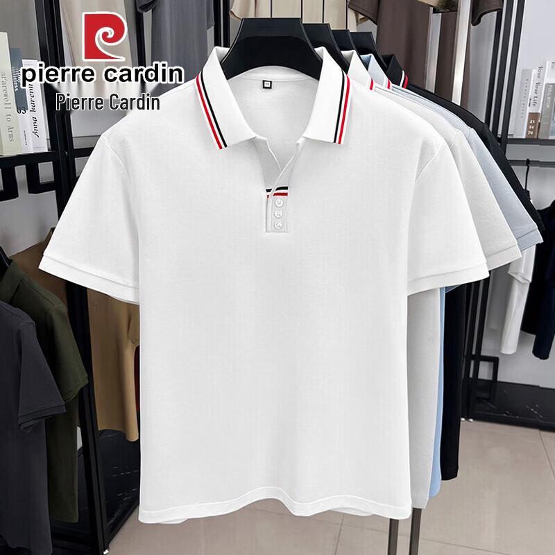 Pierre Cardin Men's Summer Mulberry Silk Blend Polo T-Shirt