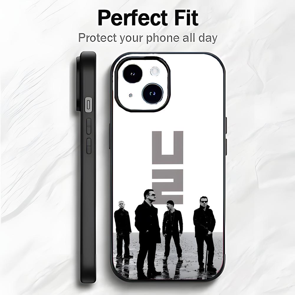 Classic Rock Band U-U2 Phone Case Phone Case Soft Packaging Lightweight For iPhone17 16 15 14 13ProMax