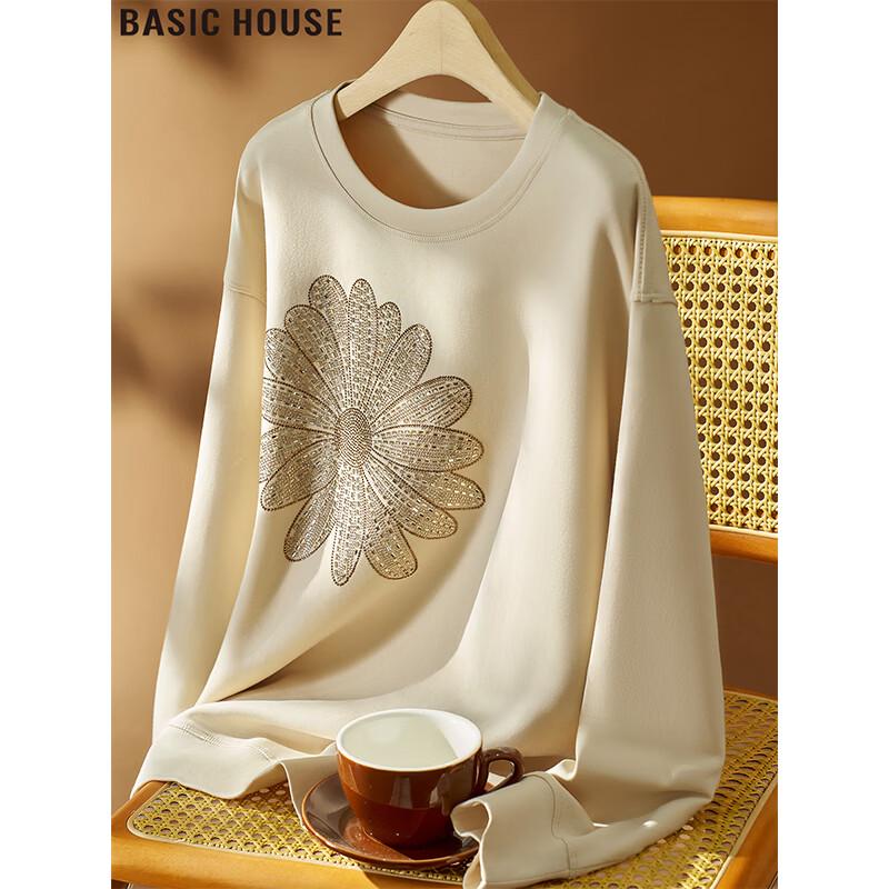 Basic House Women s Round Neck Sweatshirt One Size