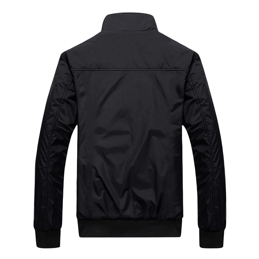 Men's Long Sleeve Stand Collar Casual Jacket - Outdoor Fashion Trendy for Everyday Wear