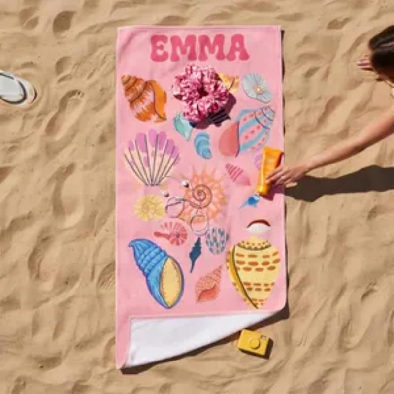 Candy Drip Baseball Waffle Print Custom Beach Towel Microfiber Quick Dry Sports Kids Bath Towel
