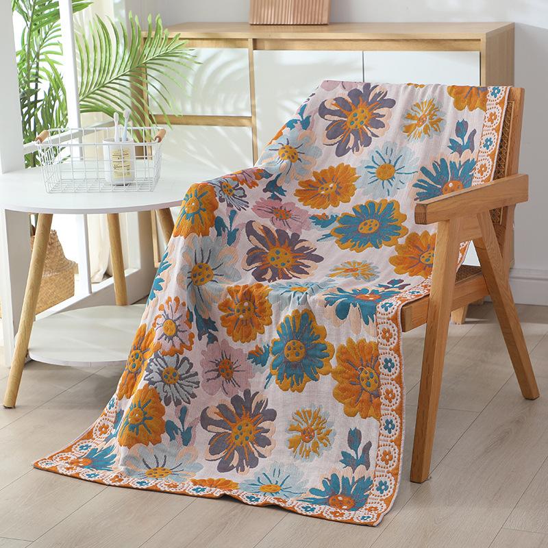 80 * 160 Oversized Gauze Bath Towel Absorbs Water And Does Not Shed Hair. Household Soft Adult And Children'S Wrap Towel