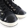 Great CHANEL sneakers COCO Mark Canvas and Leather with Faux Pearl 35 G34222 Used