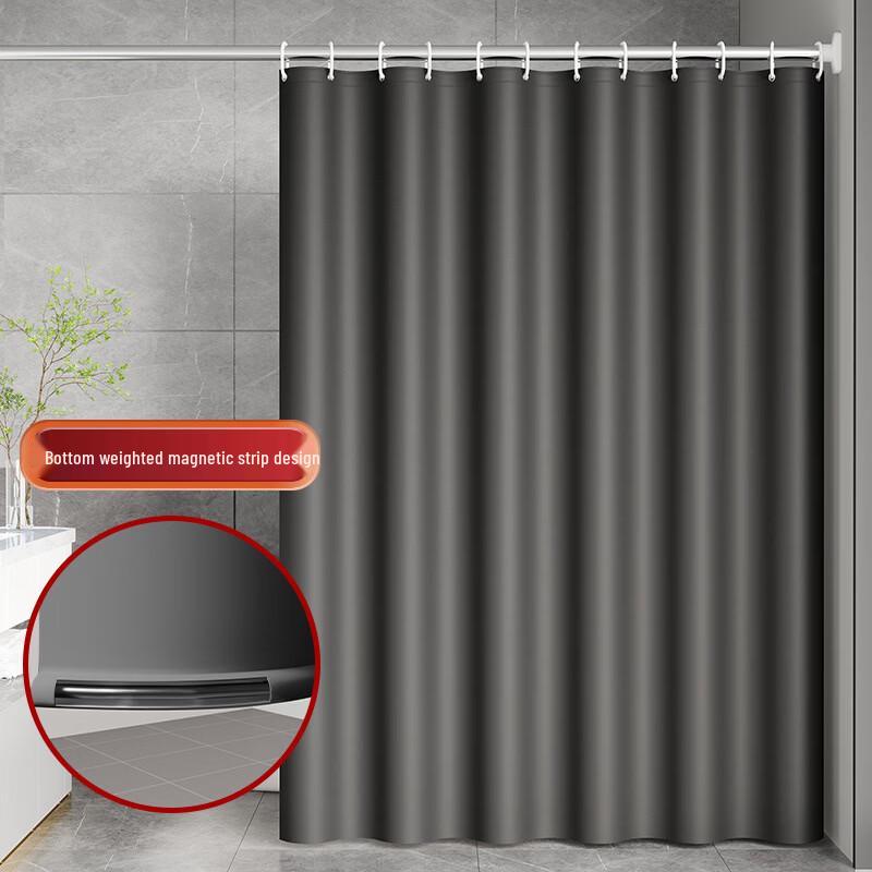 

Yicang Плотная черная утолщенная ПЭВА шторка для душа