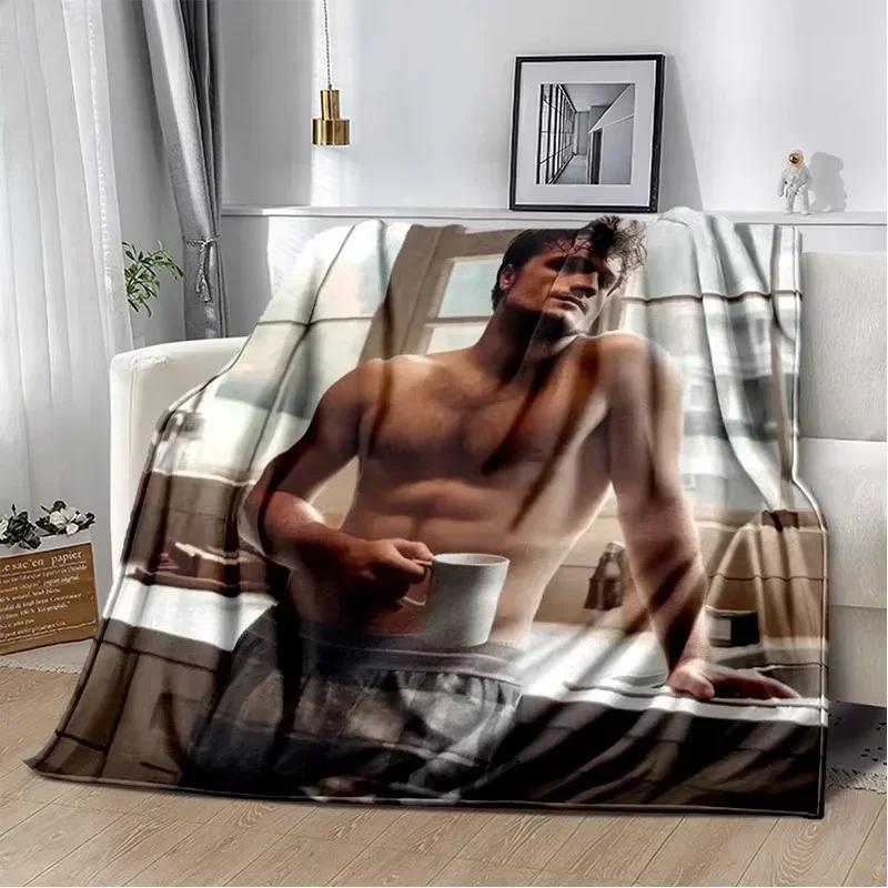 Handsome Star JJosh Hutcherson Soft Flannel Throw Blanket for Bed Home Picnic Comfortable Cozy Blanket for Kids and Adults