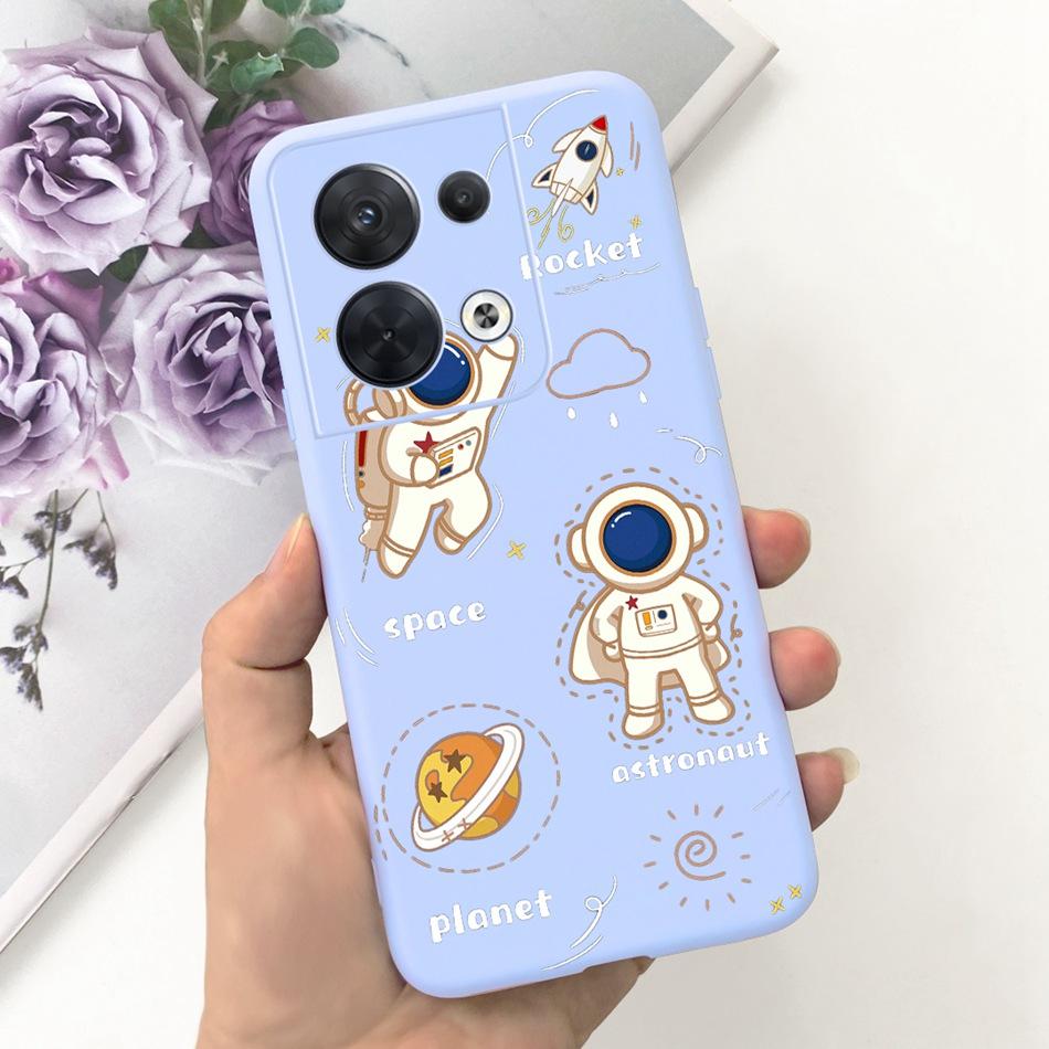 For OPPO Reno8 CPH2359 Case Reno8 Pro CPH2357 Reno 8 8Pro 5G Lovely Cartoon Candy Color Soft Silicone TPU Phone Back Cover
