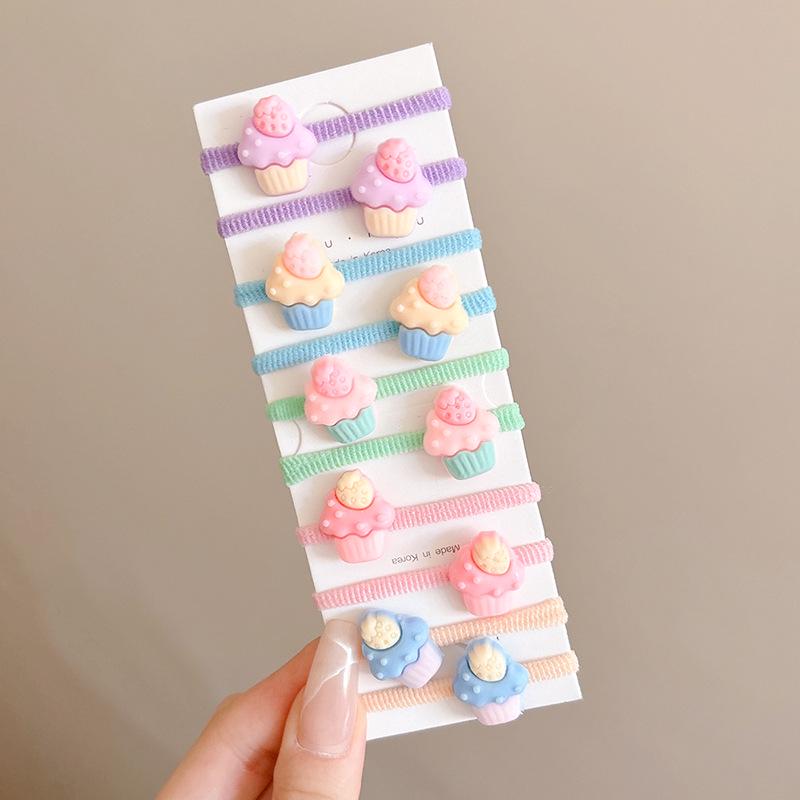 

Children s Colorful Cartoon Hair Ties - Cute, High-Elastic Rubber Bands & Headbands