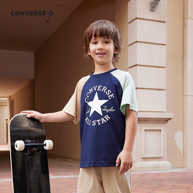 

Converse Детская футболка с коротким рукавом Colorblock для охлаждения 150/72