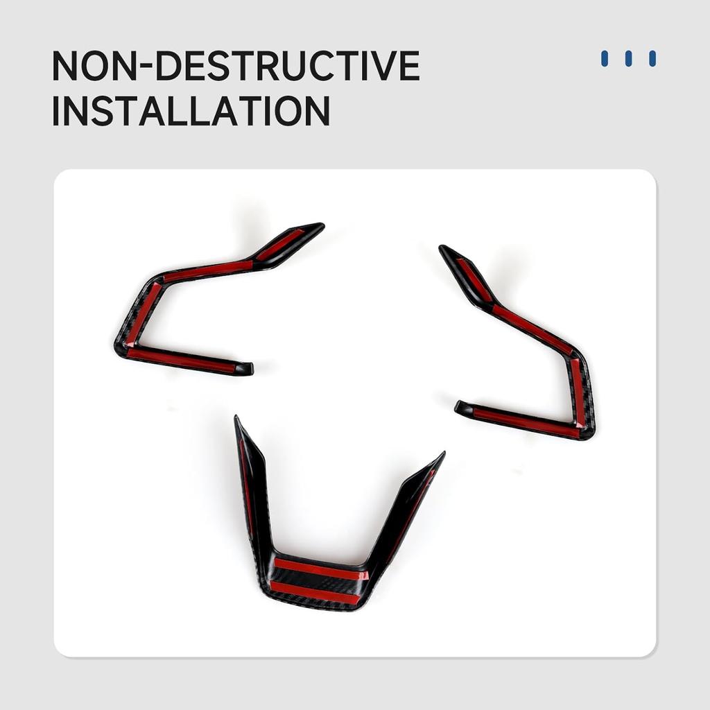 Youtaiche Car ABS Carbon Fiber Decal Interior Trim Cover for Subaru Crosstrek & Legacy 2018-2025 / Forester & Ascent -2025 / Impreza 2017-2024