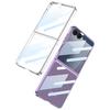 Suitable for Samsung ZFlip7 Mobile Phone Case Folding Screen Electroplated Phantom Full Encapsulation Film Protection Full Transparent PC Hard Shell