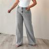 2026 Womens High-Waisted Straight Leg Jeans Loose Fit Slimming Denim Pants Streetwear Style