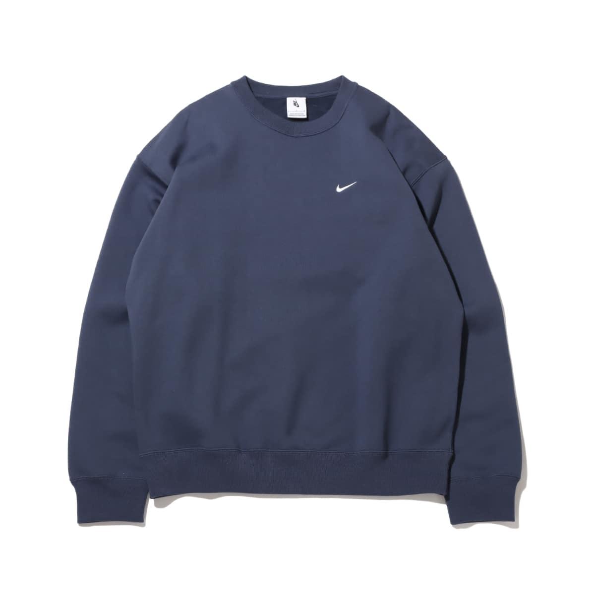 

Толстовка мужская флисовая с принтом Nike Solo Swoosh Solid Color Round Neck Casual, цвет Lightning-Blue DX1362-437 XXL