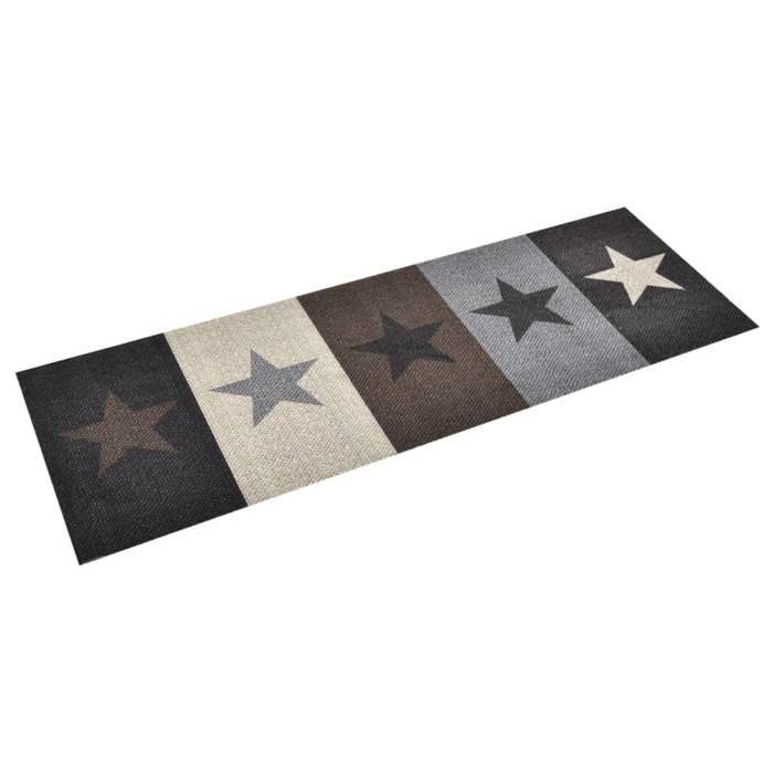 VidaXL Washable Kitchen Rug Stars 60x300 Cm