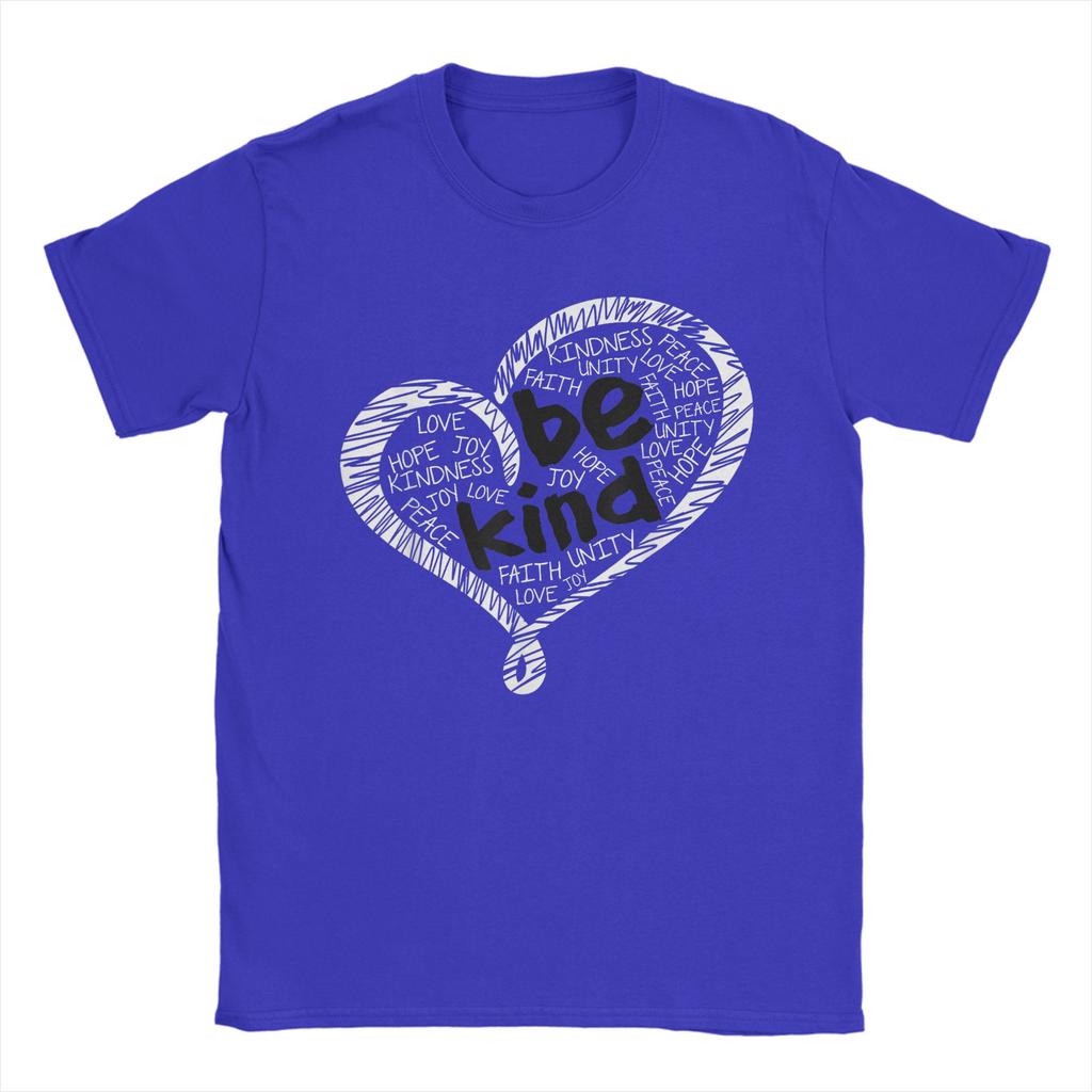 Tag der Einheit T-Shirt Orange Anti-Mobbing Sei freundlich Herz Freundlichkeit T-Shirt Sommer Hip Hop T-Shirts Männer Baumwolle O-Ausschnitt Übergröße Top