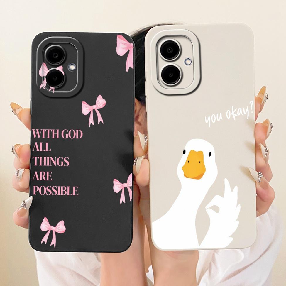 Case For Samsung Galaxy A06 4G SM-A065F SM-A065M Cover For Samsung A06 4G Casing Silicone Luxury Fashion Kawaii Cute 2D Painted