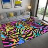 Luipaard- en Zebraprint Tapijt Antislip Wasbaar Flanel Gebiedskleed voor Huis Woonkamer Slaapkamer Tapijt Eetkamer Keuken Vloermat