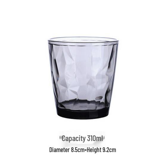 Colored Acrylic Water Cup: Transparent, Heat-Resistant, Drop-Resistant—Perfect for Mouthwash, Juice, Tea, or Beer.