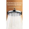 25cm Top Spray Large Water Volume Booster Shower Head Pressurized Single Head Home Bathroom Shower Head Set