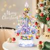 738 STÜCKE Lila Weihnachtsbaum Spieluhr Block mit Lichtern und Spielzeug Erwachsene Kind Wohnkultur Weihnachten Geburtstagsgeschenk