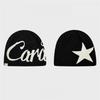 Acrylic Knit Beanies Star Print Stretchable Fit Winter Hat For Men Women Casual Cap Unisex Soft Warm Outdoor Activities